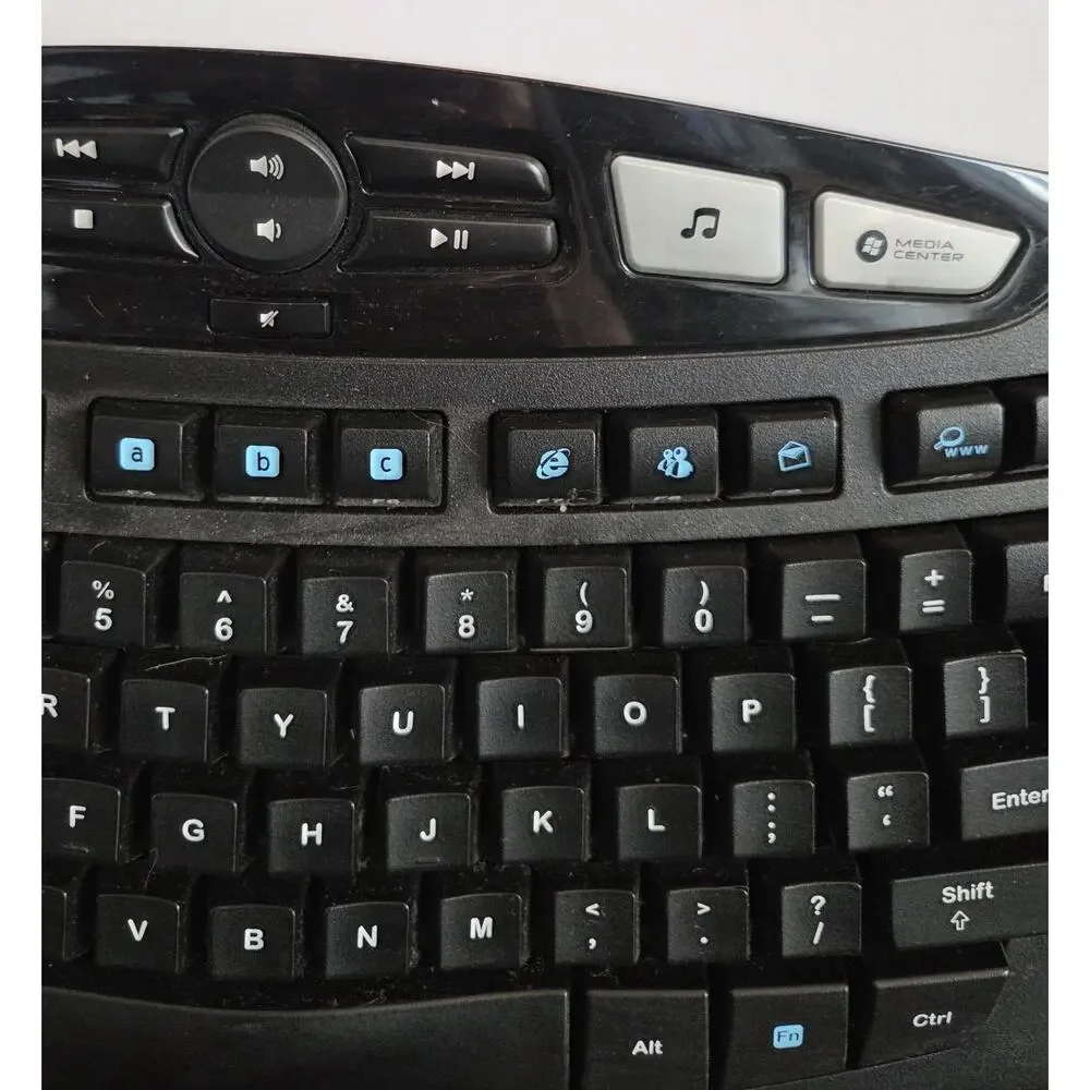 Logitech K350 Y-RBN90 Wireless Wave Ergonomic Keyboard - US - Black (920-001996)